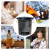 Wood-Burning Stove with Portable Cookware and Handle view 4