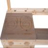 Small Foot Hanging Mud Kitchen, Compact Wooden Play Kitchen with Cooktop, Oven, Faucet and Sink for Garden, Balcony or Playhouse, 12791 view 3