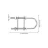 Parliky Stainless Steel M10 U-Bolt for Ships and Industry view 2