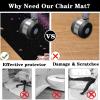 Office Chair Mat for Carpet, 130 x 150 cm view 3