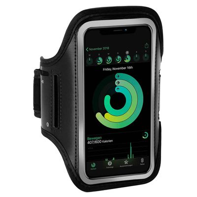 ONEFLOW Workout Case for Fairphone 5, Sport Armband for Jogging with Touch Window, Black