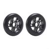 120 mm Scooter Wheels with ABEC-9 Bearings, High-Rebound PU and Aluminum, Quiet, Shock-Absorbing, Wear-Resistant, Replacement Wheels for Kick Scooters, Pro Scooters and Freestyle Scooters, Black/Gold (Seven Colors) view 3