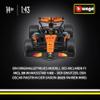 Bburago McLaren F1 MCL39 2025 #81 Piastri Diecast Model Car, 1:43 Scale, with Display Case and Base view 2