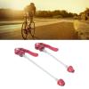 Bicycle Quick-Release Skewers, Stainless Steel, Front and Rear Hubs, BMX, Road, Lightweight, Portable (Red) view 2