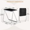 TAO ONE Folding Acrylic Side Table, Black view 2