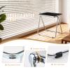 TAO ONE Folding Acrylic Side Table, Black view 3