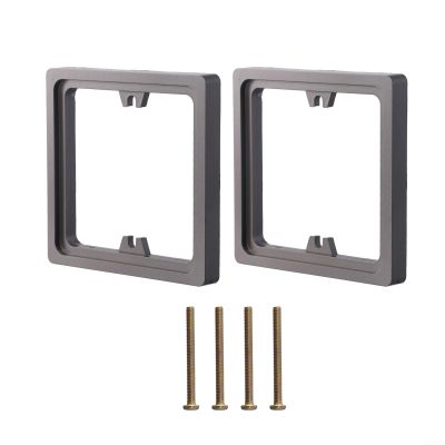 10 mm Spacer for Single-Gang Outlet, 2-Pack, Gray