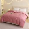 HAIBA Reversible Bedding 160 x 210 cm, 100% Cotton, Pink view 1