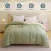 HAIBA Reversible Bedding 160 x 210 cm, 100% Cotton, Pink view 2