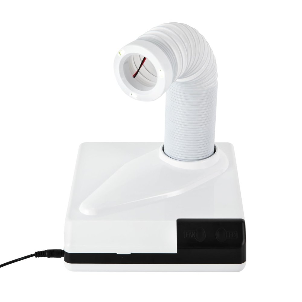 SenhE 60W Dental Polishing Dust Collector with 360° Suction, Fan and LED Telescopic Tube