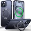 Supdeal Magnetic Stand Case for iPhone 15, 6.1", Black view 1