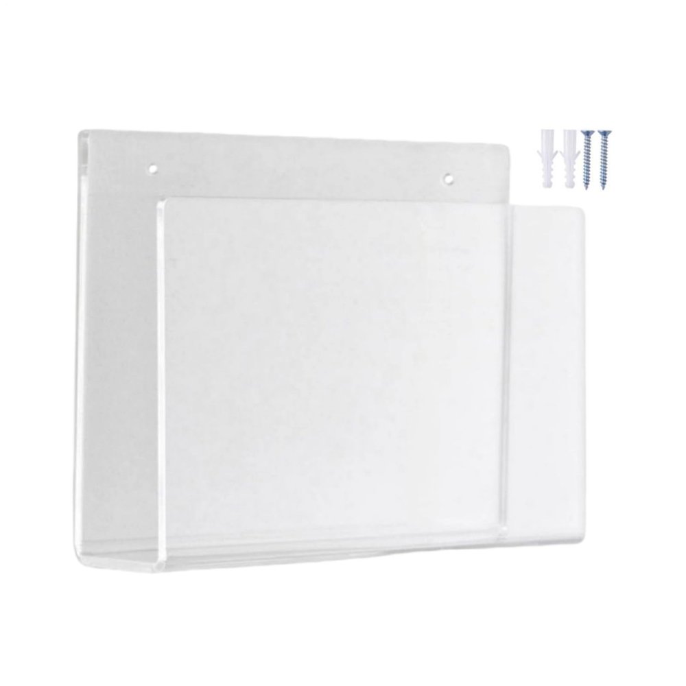 Wall-Mounted Organizer, Transparent Acrylic Brochure Holder