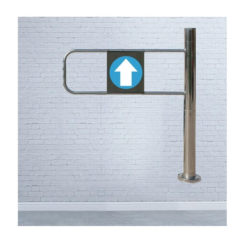 90°-Opening One-Way Stainless Steel Swing Gate, Right-Handed, 105 cm Wide