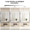 Mepplzian 100 cm Bathroom Mirrored Cabinet with Dimmable Lighting, White view 4
