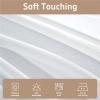 SUNLIMEI Sheer Curtains 185 x 200 cm, Polyester, White view 2