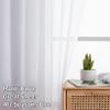 SUNLIMEI Sheer Curtains 185 x 200 cm, Polyester, White view 3