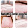 GOUBAN Shaggy High-Pile Rug 120 x 240 cm, Non-Slip Backing, Light Pink view 2