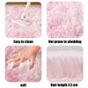 GOUBAN Shaggy High-Pile Rug 120 x 240 cm, Non-Slip Backing, Light Pink view 4