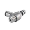 DQFOCPHHAA 6 mm Tube to M5 Male Air Speed Control Valve, 304 Stainless Steel Pneumatic Fitting with Quick Connector view 2