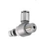 DQFOCPHHAA 6 mm Tube to M5 Male Air Speed Control Valve, 304 Stainless Steel Pneumatic Fitting with Quick Connector view 3