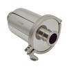 2" SS304 Tri-Clamp Inline Straight Strainer, 200 Mesh Stainless Steel Screen view 2