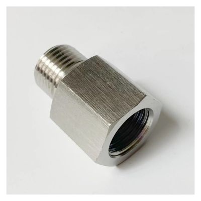 M10x1 Female to M11x1.25 Male 304 Stainless Steel Pipe Fitting High-Pressure Coupler