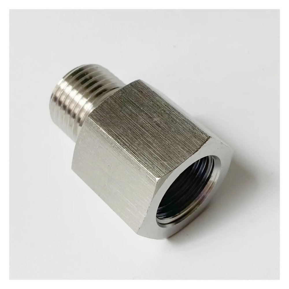 M10x1 Female to M11x1.25 Male 304 Stainless Steel Pipe Fitting High-Pressure Coupler