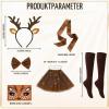 JrnSvp Women's Reindeer Costume, 6-Piece Set with Headband and Tulle Skirt view 2