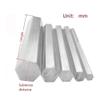 High-Strength Aluminum Alloy Hex Bars, 10 Solid Rods, 100–1,000 mm, 100 × 28 mm view 2
