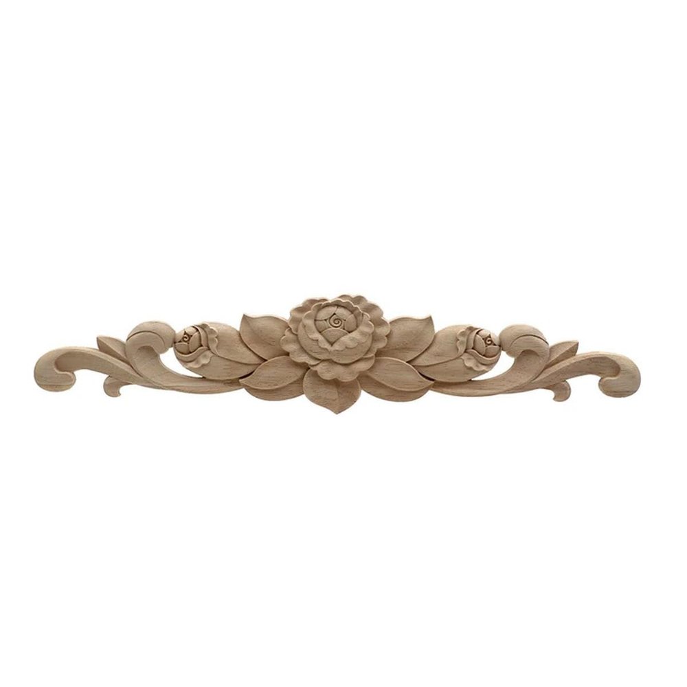 Carved Wooden Strips and Appliques for Furniture and Doors, 20 × 5 cm