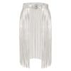 Women's Sequin Tulle Skirt for Carnival, Silver view 1