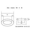 Loacea NBR Spacer Seals for Hydraulic Applications, 3.5 mm Cross-Section, O-Ring Washers, 10-Piece Set (210 mm x 203 mm) view 3