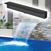 Waterfall Spillway for Water Features, Black Stainless Steel, 35 cm/13.8 in Outlet view 1
