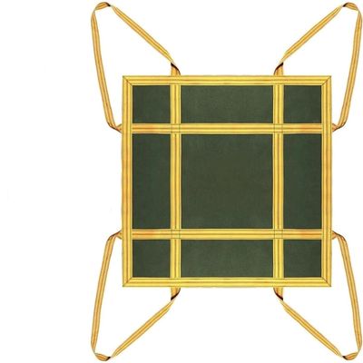 Reusable Cargo Net with Reinforced Handles, Tear-Resistant Lifting Mat for Construction and Installation Work (80 x 80 cm)