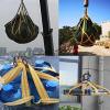 Reusable Cargo Net with Reinforced Handles, Tear-Resistant Lifting Mat for Construction and Installation Work (80 x 80 cm) view 3
