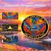 ACGZQY 1-Year Sobriety Anniversary Coin, Rainbow Valley AA Chip and Medal, Ballon Valley of Hope Sobriety Token, Inspirational Gift view 3