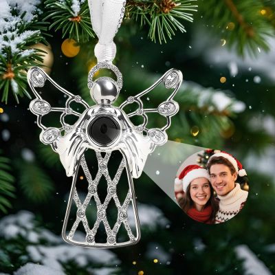 VEELU Personalized Snowflake Christmas Ornament with Photo