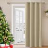 LONGCAO Blackout Curtain with Grommets, 210 x 140 cm, Khaki view 2
