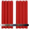 LONGCAO Red Blackout Thermal Curtain with Eyelets, 270 x 140 cm, 1 Piece view 1