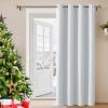 LONGCAO Blackout Curtain with Grommets, 140 x 70 cm, Thermal Heat-Blocking, Short, 1-Piece, White view 2