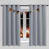 LONGCAO Blackout Curtains 170 x 230 cm, Thermal Curtains with Metal Grommets, Light Gray view 1