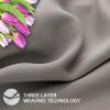 LONGCAO Blackout Curtains 170 x 230 cm, Thermal Curtains with Metal Grommets, Light Gray view 3