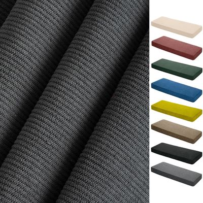 ELYSYSRL Removable Bench Cushion Cover with Zipper, Dark Gray, 35 x 120 x 5 cm
