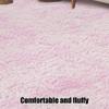 GOUSANG Shaggy Rug 260 x 330 cm, Lint-Free, High-Pile, Washable, Silk-Sheen, for Bedroom, Kids' Room or Lounge, Light Pink view 4