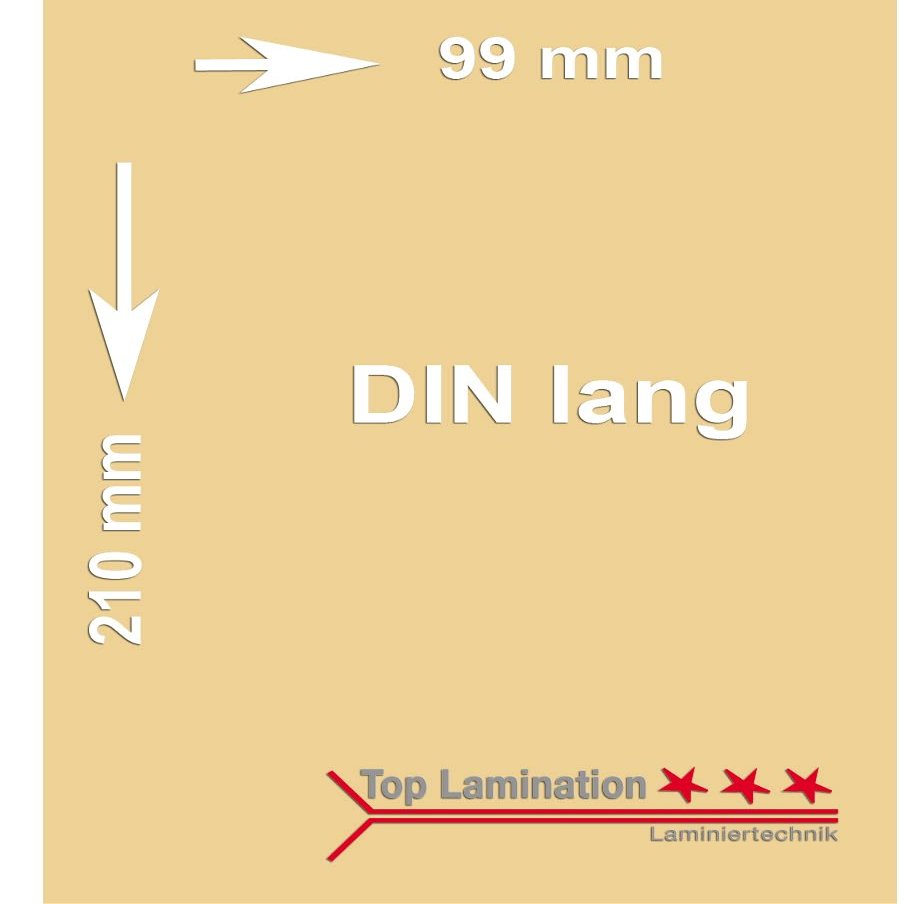 Top Lamination 50 Sheets Beige 120 gsm DL (99 x 210 mm) Printable Premium Colored Paper