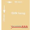 Top Lamination 50 Sheets Beige 120 gsm DL (99 x 210 mm) Printable Premium Colored Paper view 1