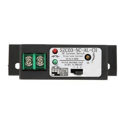 AC Current Detection Switch, Adjustable LED Display, Self-Powered, 0.5–200 A, SZC03-NC-AL-CH
