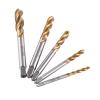 TOPINCN Titanium-Coated HSS Thread Tap Set, 5-Piece, M3-M8 view 1