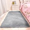 FEIJUAND Shaggy Plush Rug 110 x 240 cm, Washable and Non-Slip, for Bedroom, Patio and Garden, Light Gray view 1