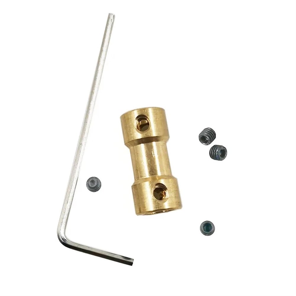 GuidNaurys 1 Pc. Metal Shaft Coupling, 20 mm Long, 3.17 mm to 4 mm Bore, M3 Screw
